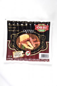 ORSI sajtos, hámozott baromfi virsli 350 g