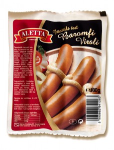ALETTA füstölt ízű baromfi virsli 180g