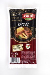 ORSI sajtos, hámozott baromfi virsli 140 g